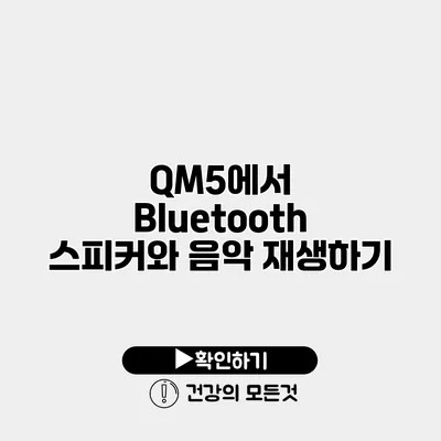 QM5에서 Bluetooth 스피커와 음악 재생하기