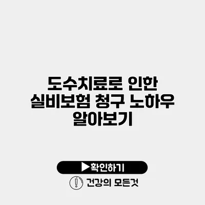 도수치료로 인한 실비보험 청구 노하우 알아보기