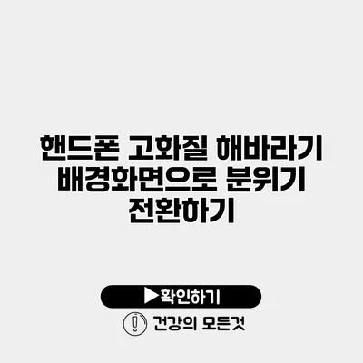 핸드폰 고화질 해바라기 배경화면으로 분위기 전환하기
